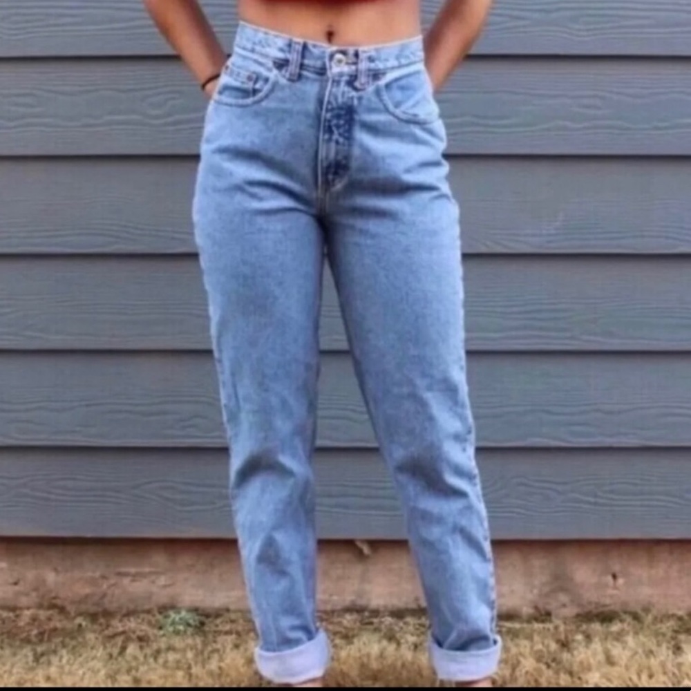 Levi’s 550 Rigid Denim Relaxed Fit High Waisted Stonewash Jeans …